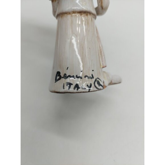 Dino Bencini Italy Art Sculpture Signed Figurine Tennis Player 5” - Picture 7 of 9